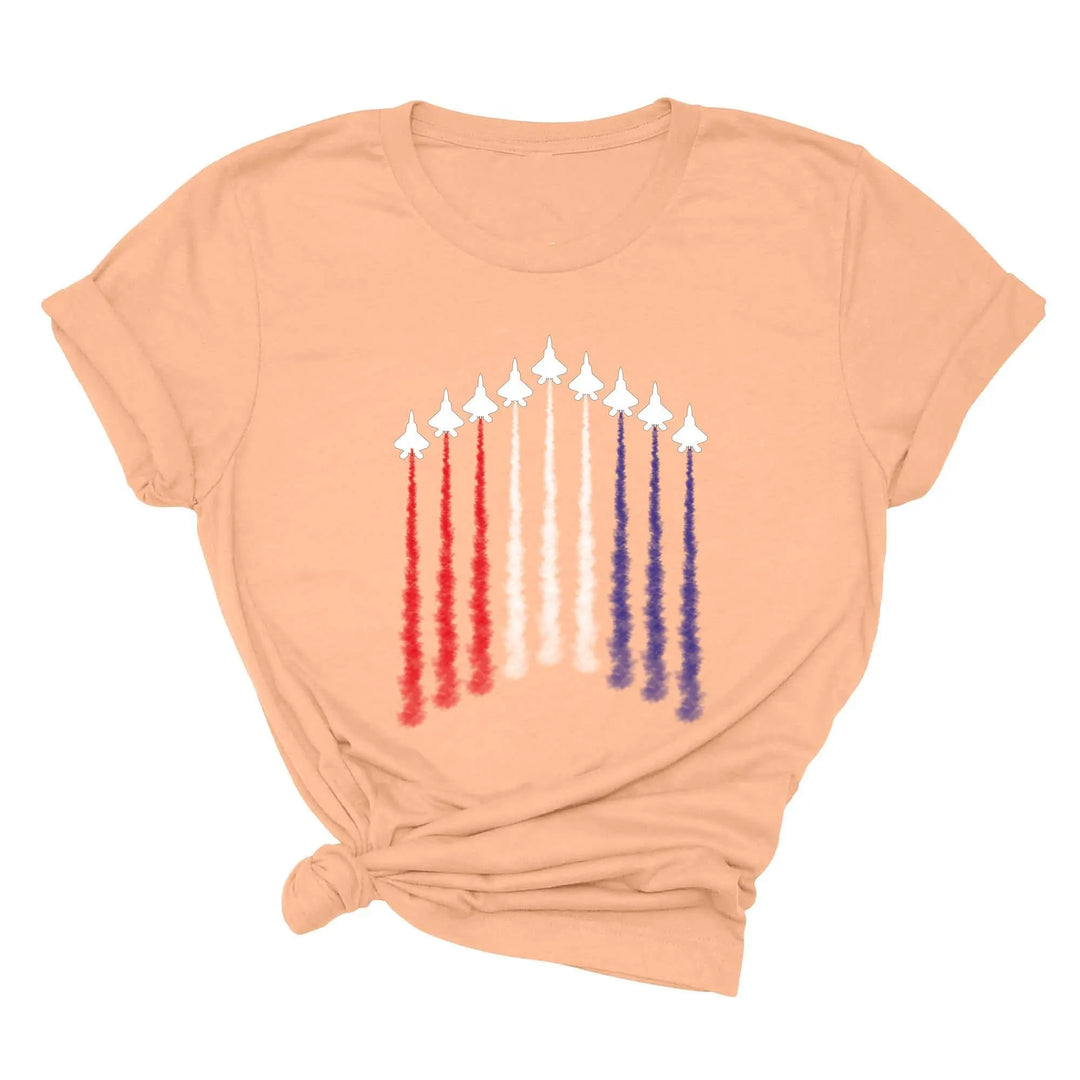 Air Force Shirt - Red, White & Blue Patriotic Tee for 4th of July & Memorial Day Shirtprintingcenter