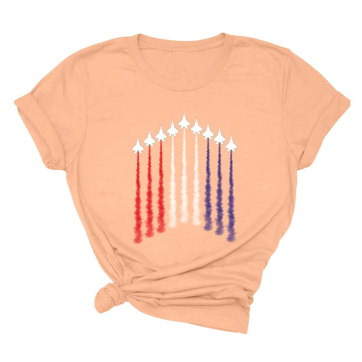 Air Force Shirt - Red, White & Blue Patriotic Tee for 4th of July & Memorial Day Shirtprintingcenter