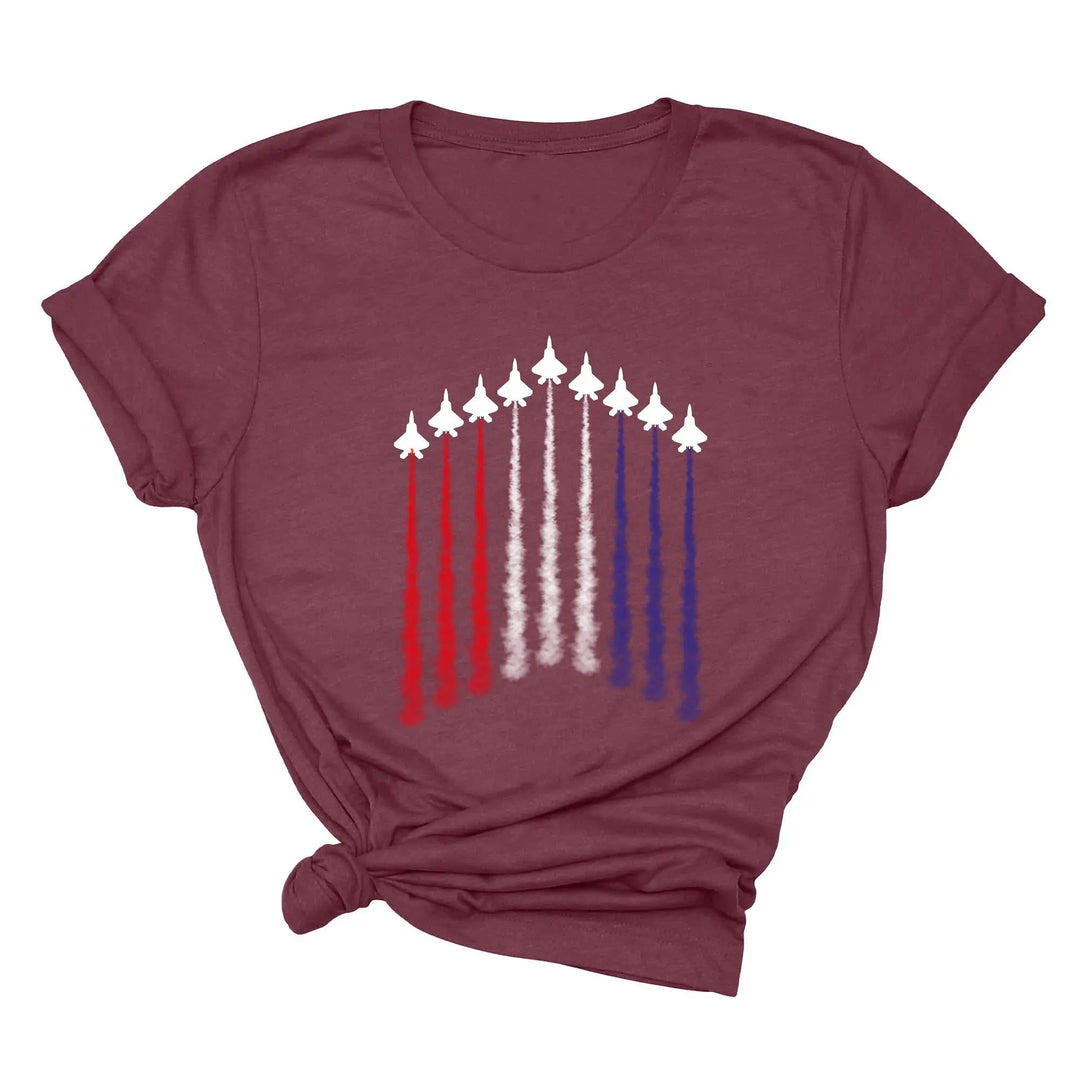 Air Force Shirt - Red, White & Blue Patriotic Tee for 4th of July & Memorial Day Shirtprintingcenter