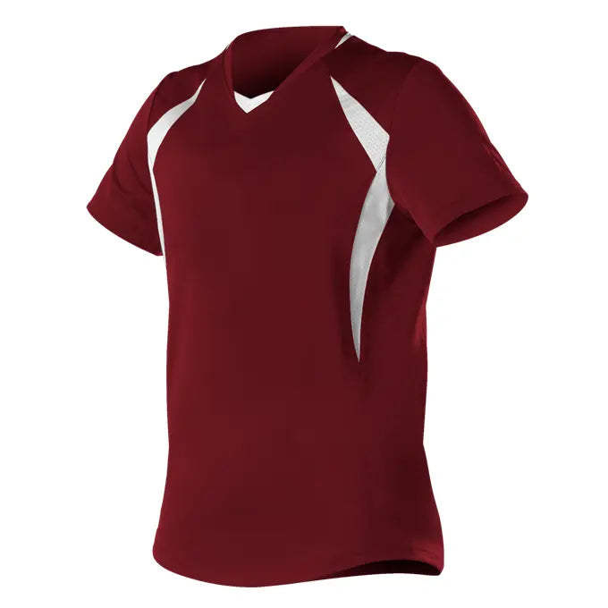 Alleson Athletic - Camiseta de manga corta de lanzamiento rápido para mujer - 552JW