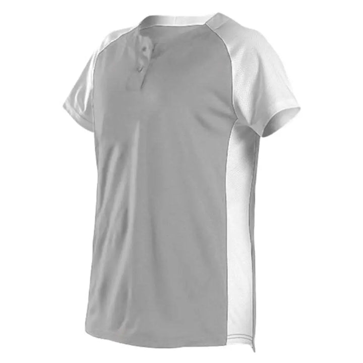 Alleson Athletic - Camiseta de lanzamiento rápido de dos botones para mujer - 522PDW