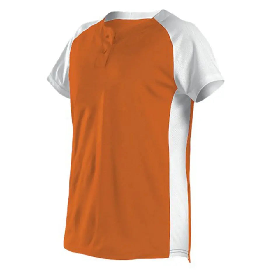 Alleson Athletic - Camiseta de lanzamiento rápido de dos botones para mujer - 522PDW