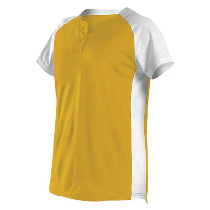 Alleson Athletic - Camiseta de lanzamiento rápido de dos botones para mujer - 522PDW