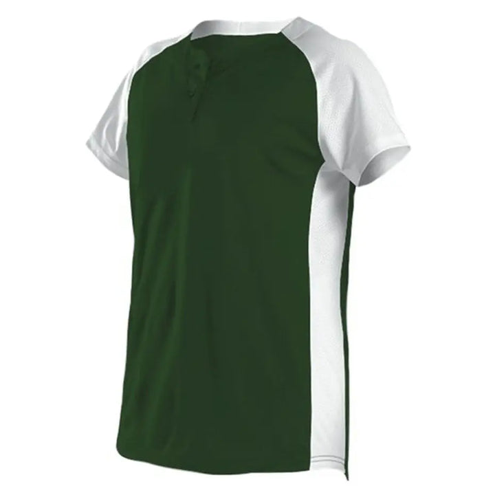 Alleson Athletic - Camiseta de lanzamiento rápido de dos botones para mujer - 522PDW