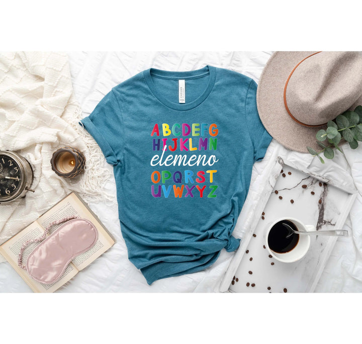 Alphabet Elemeno Shirt - Back to School Teacher Gift, First Grade Shirtprintingcenter