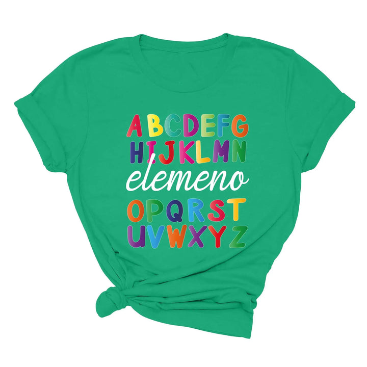 Alphabet Elemeno Shirt - Back to School Teacher Gift, First Grade Shirtprintingcenter