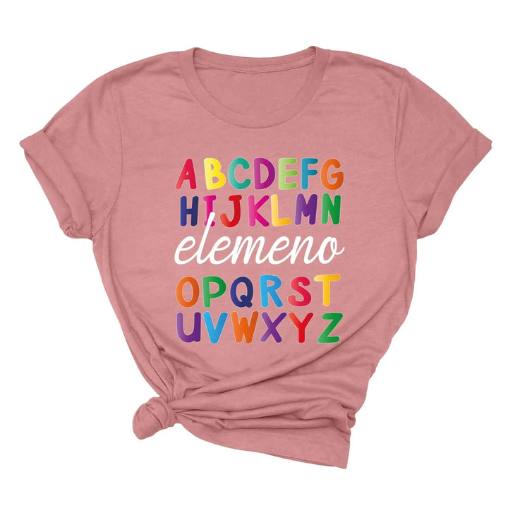 Alphabet Elemeno Shirt - Back to School Teacher Gift, First Grade Shirtprintingcenter