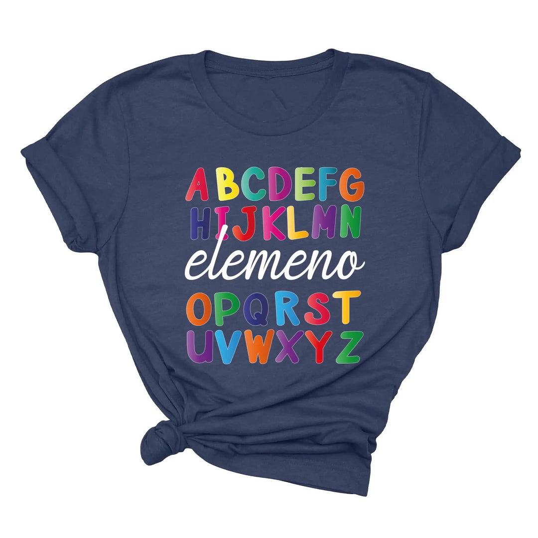 Alphabet Elemeno Shirt - Back to School Teacher Gift, First Grade Shirtprintingcenter