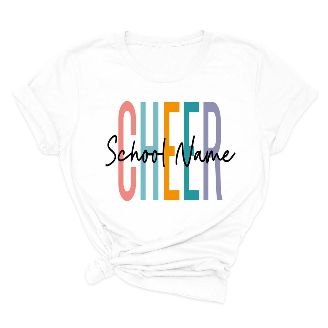 Personalized Cheerleader T-Shirt - Custom Cheer Team & Coach Gift