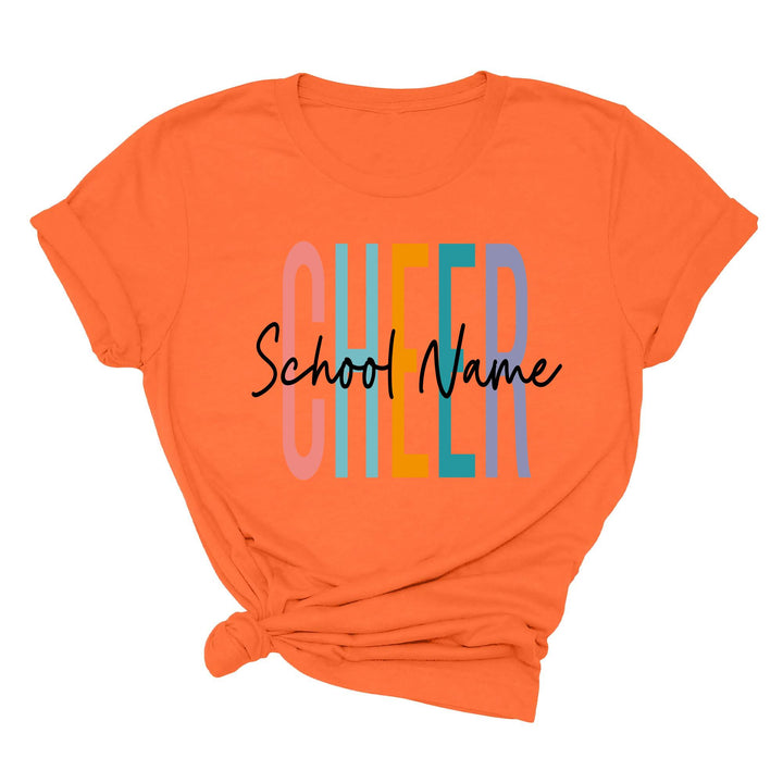 Personalized Cheerleader T-Shirt - Custom Cheer Team & Coach Gift