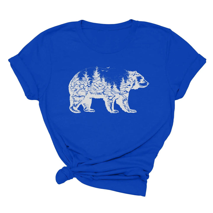 Bear Forest T-Shirt - Nature Lover Camping & Outdoors Mama Bear Tee Shirtprintingcenter