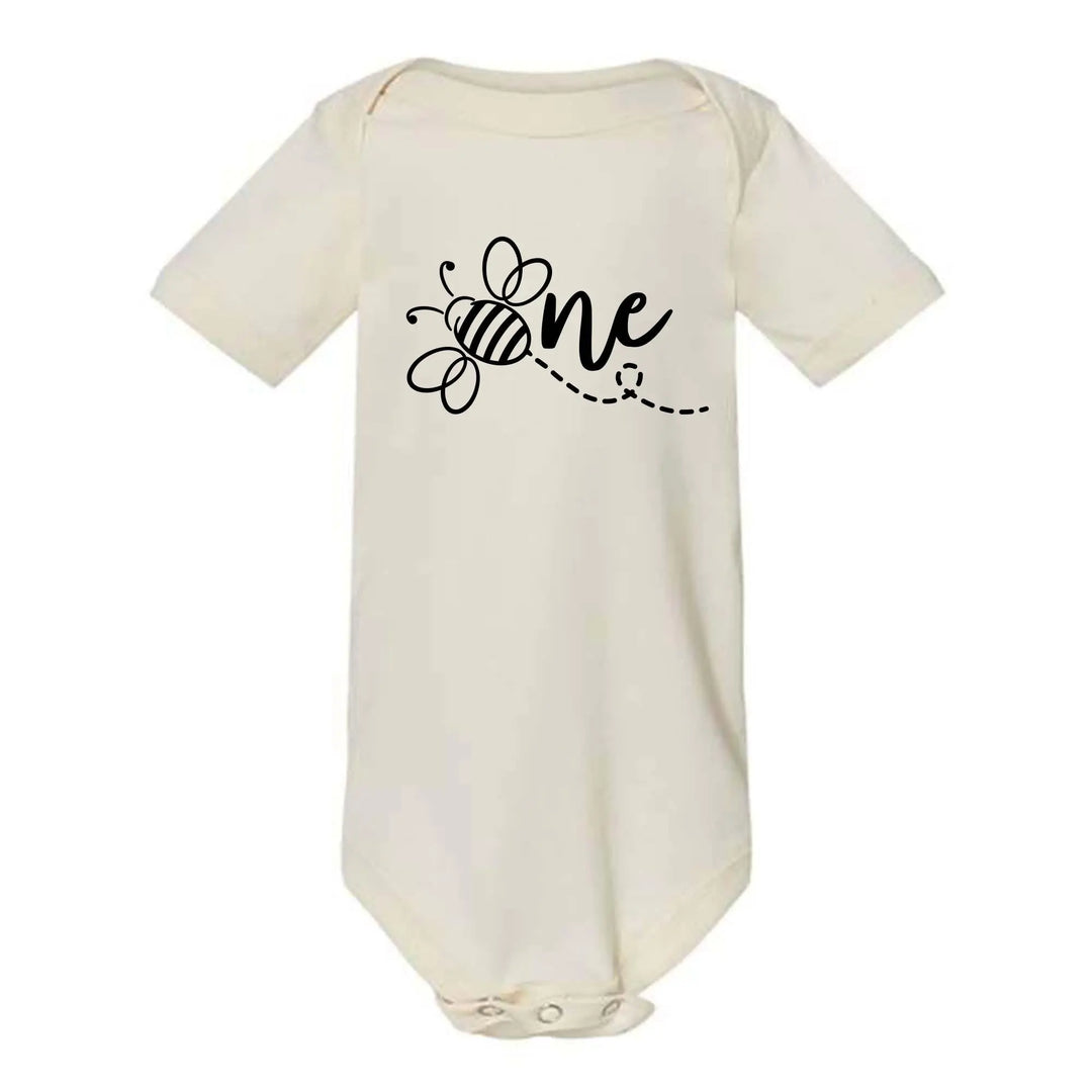 Bee One 1st Birthday Bodysuit - Baby Shower Gift & Announcement Shirtprintingcenter