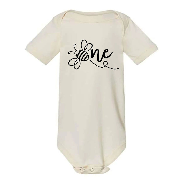 Bee One 1st Birthday Bodysuit - Baby Shower Gift & Announcement Shirtprintingcenter
