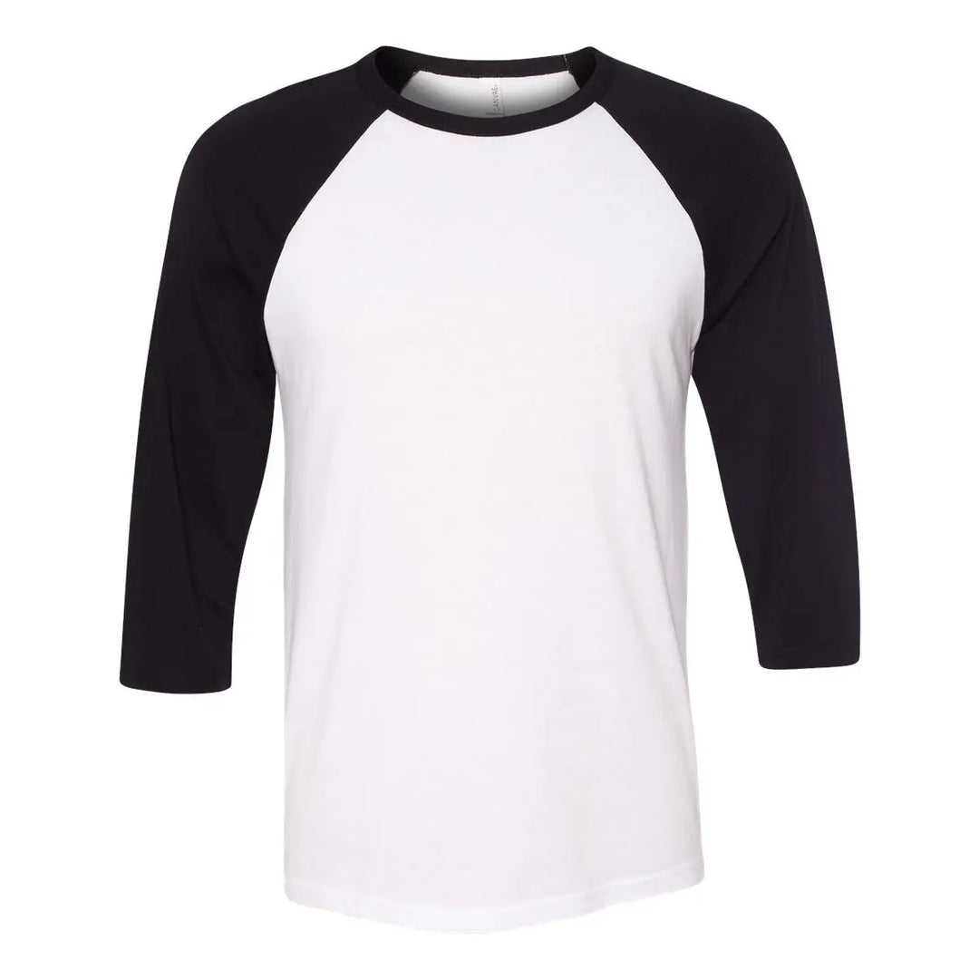 Bella + Canvas Sleeve 3200 Unisex, Youth, Toddler 3/4-Baseball T-Shirt, Raglan Tshirt Shirtprintingcenter