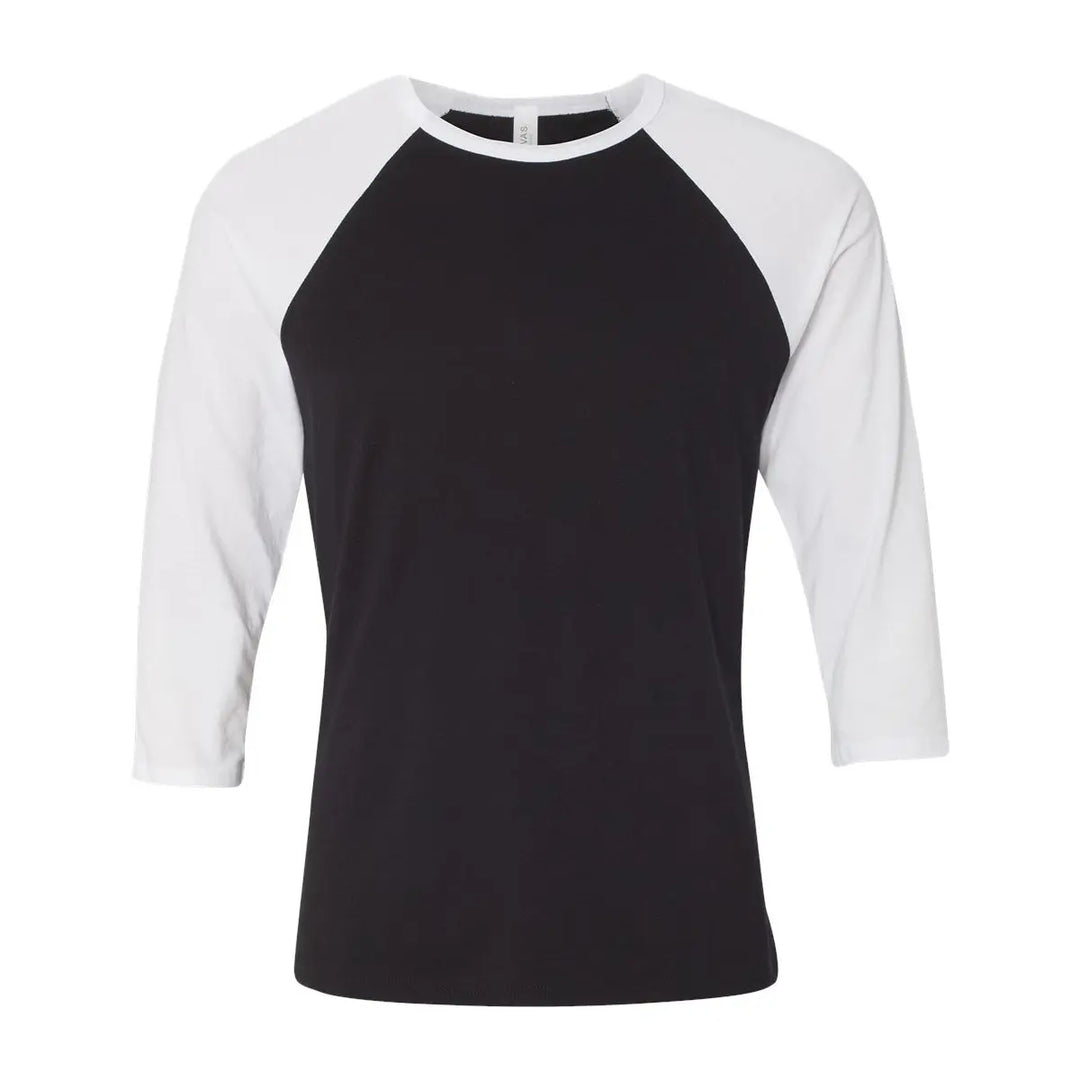 Bella + Canvas Sleeve 3200 Unisex, Youth, Toddler 3/4-Baseball T-Shirt, Raglan Tshirt Shirtprintingcenter