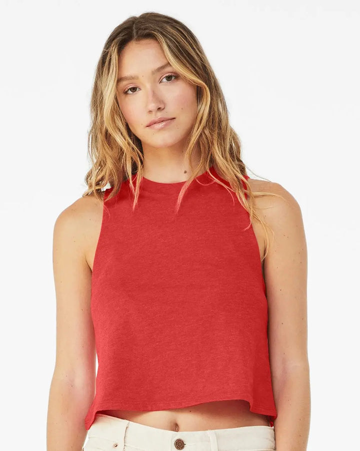 Bella + Canvas - Camiseta de tirantes con espalda cruzada para mujer - 6682