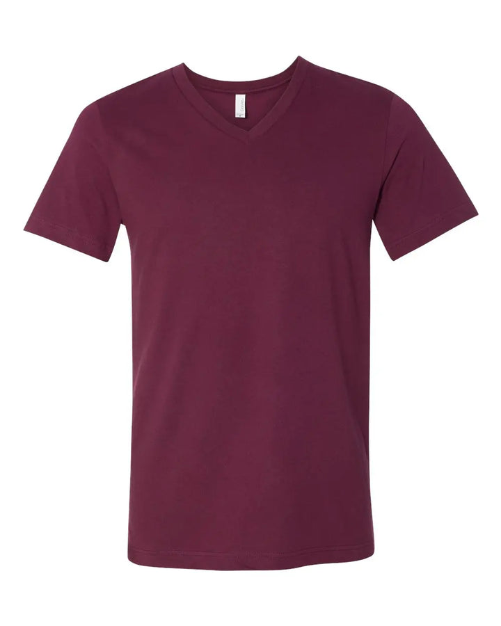 Bella+Canvas Blank Men Short Sleeve V-Neck T-Shirt 3005- 3005CVC