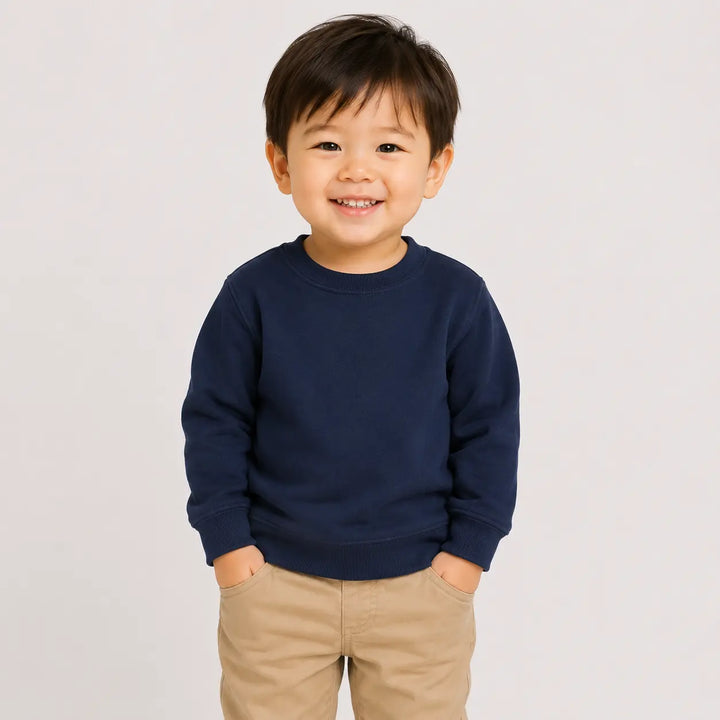 Sudadera de algodón suave estilo Bonita en blanco para niños pequeños