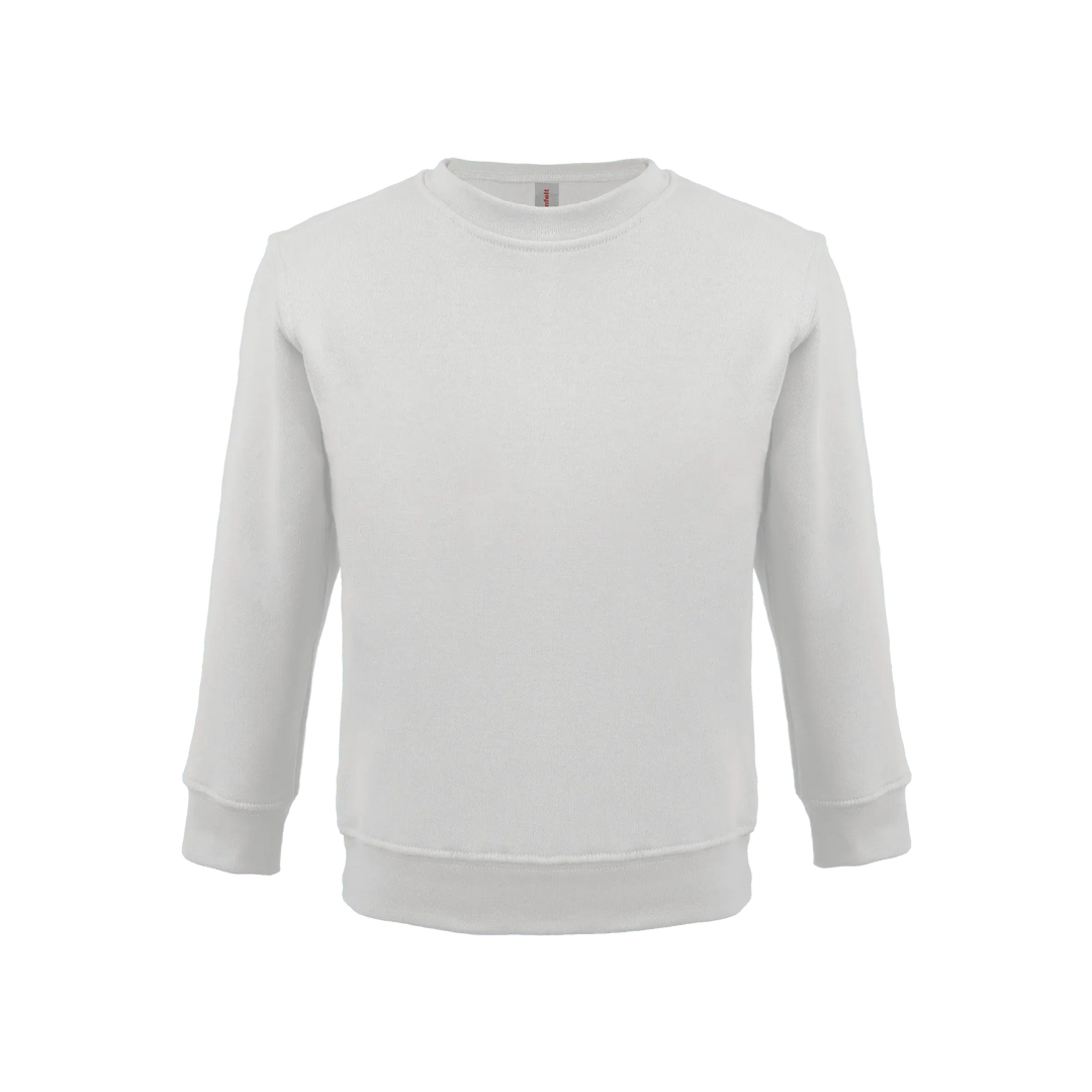 Sudadera de algodón suave estilo Bonita en blanco para niños pequeños