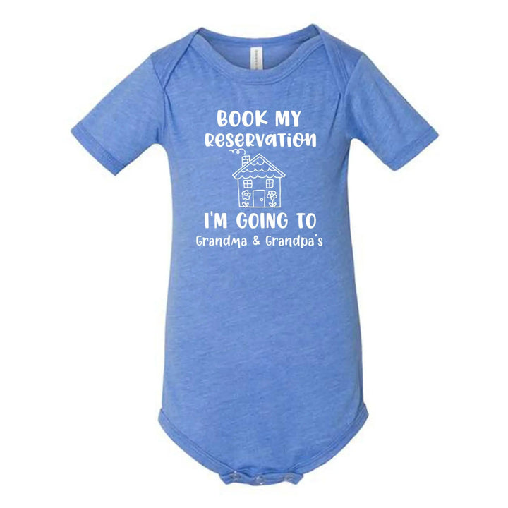 Book My Reservation Bodysuit - Pregnancy Announcement for Grandparents Shirtprintingcenter