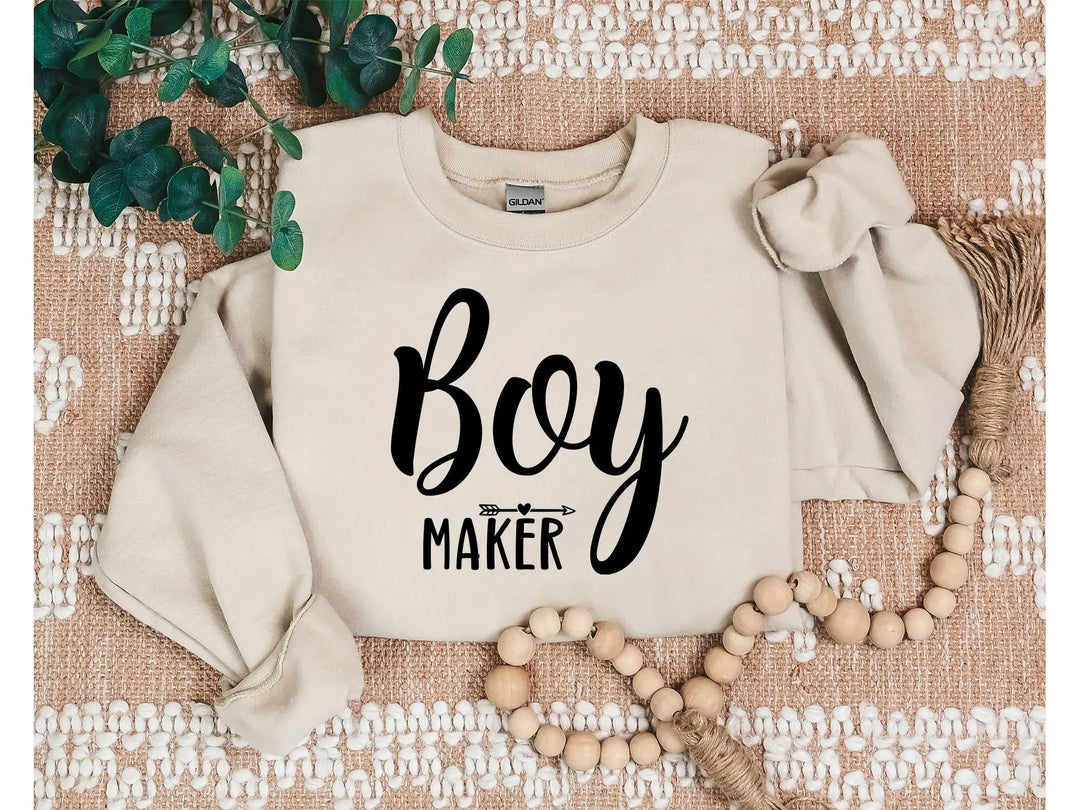Boy Maker Sweatshirt - Funny Mom Gift for Mother's Day Shirtprintingcenter