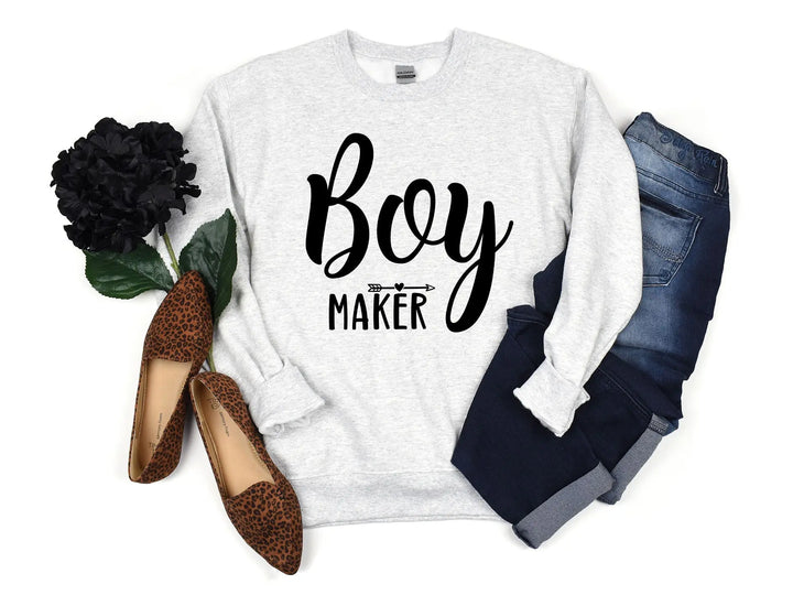 Boy Maker Sweatshirt - Funny Mom Gift for Mother's Day Shirtprintingcenter