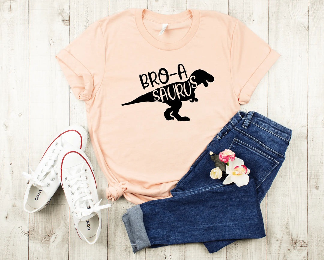 Bro A Saurus Shirt - Dinosaur Birthday Tee for Brother Shirtprintingcenter