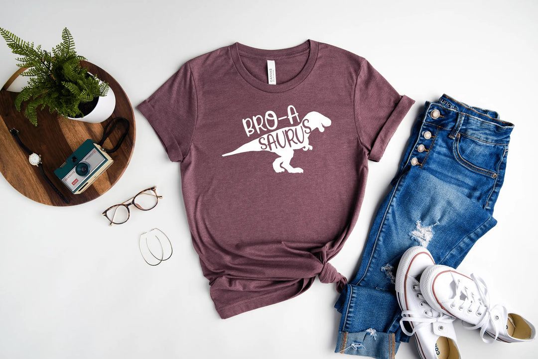 Bro A Saurus Shirt - Dinosaur Birthday Tee for Brother Shirtprintingcenter