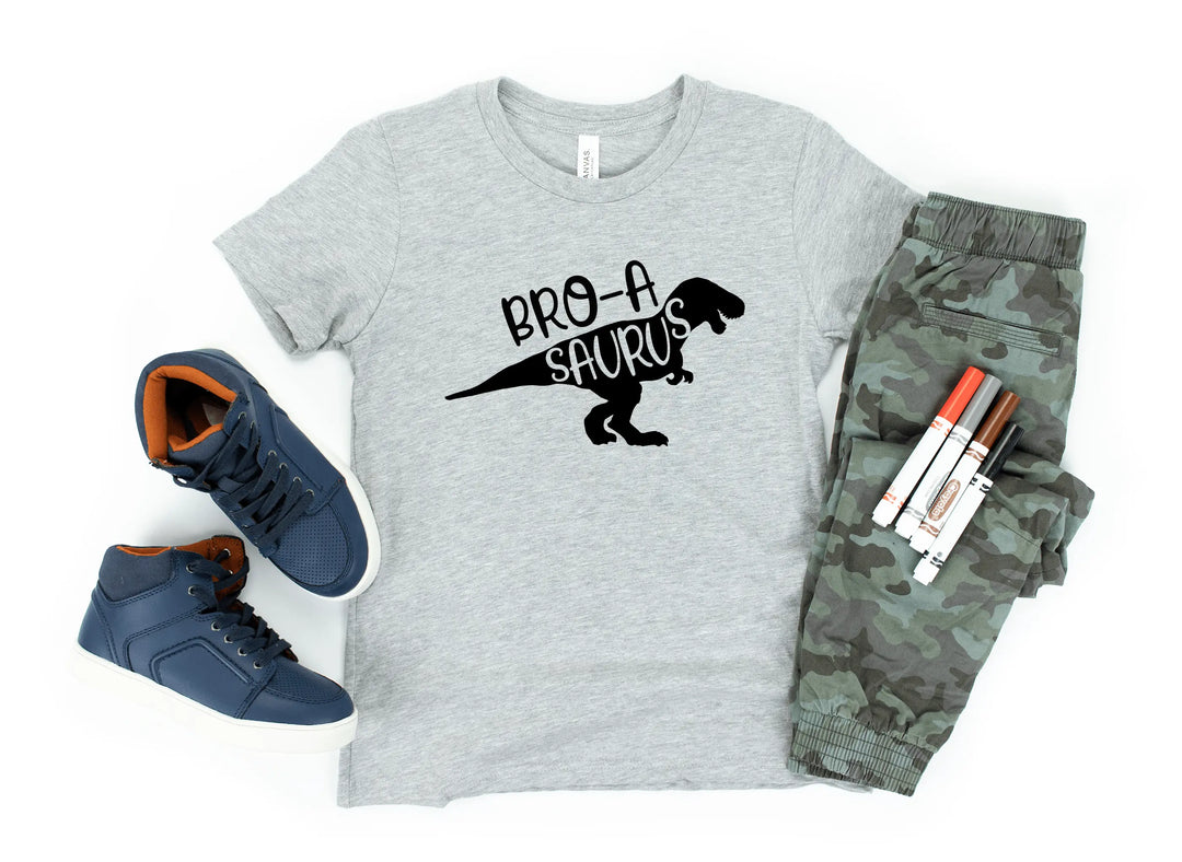 Bro A Saurus Shirt - Dinosaur Birthday Tee for Brother Shirtprintingcenter