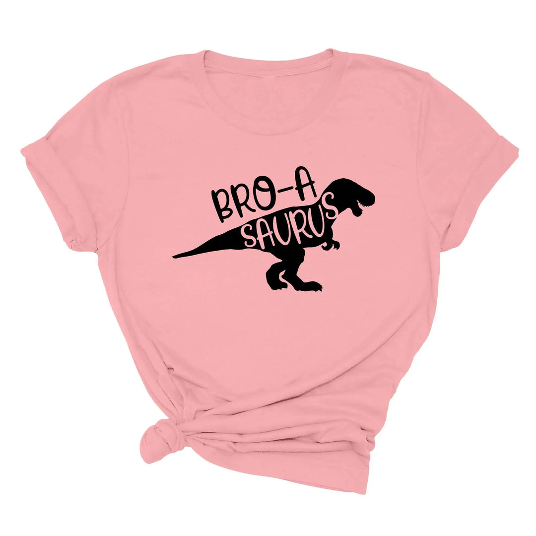 Bro A Saurus Shirt - Dinosaur Birthday Tee for Brother Shirtprintingcenter