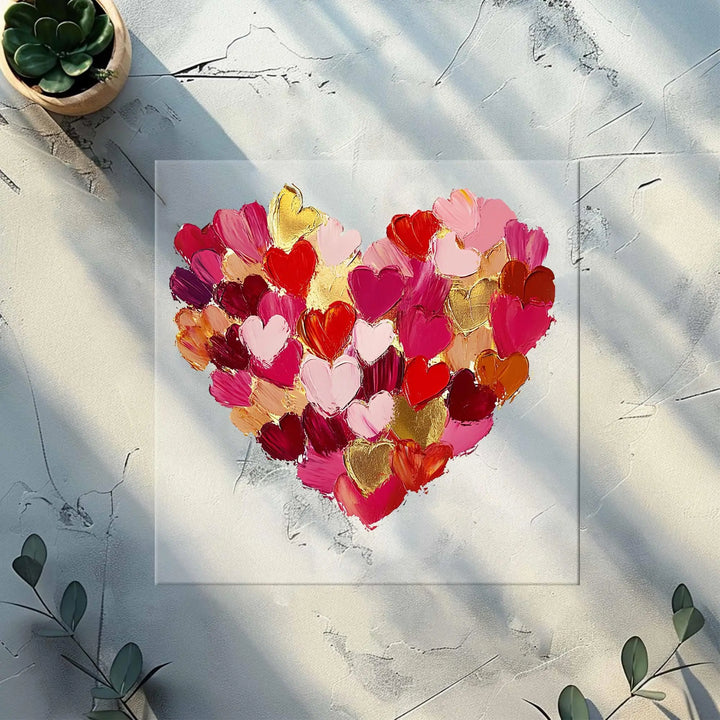 Brushstroke Heart  DTF Transfer, Valentine Day Heart  DTF