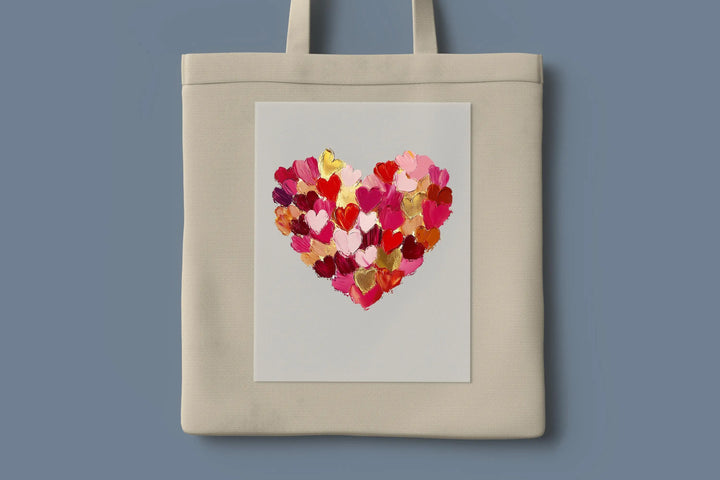 Brushstroke Heart  DTF Transfer, Valentine Day Heart  DTF