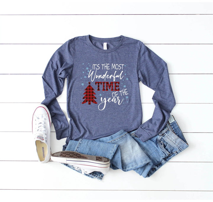 Buffalo Plaid Shirt, Most Wonderful Time of Year, Family Christmas Matching