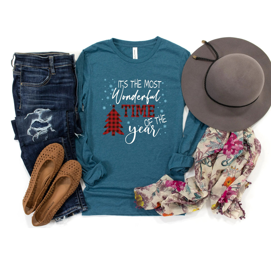 Buffalo Plaid Shirt, Most Wonderful Time of Year, Family Christmas Matching