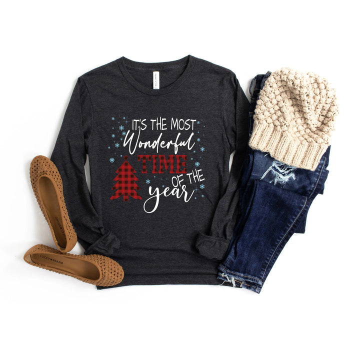 Buffalo Plaid Shirt, Most Wonderful Time of Year, Family Christmas Matching