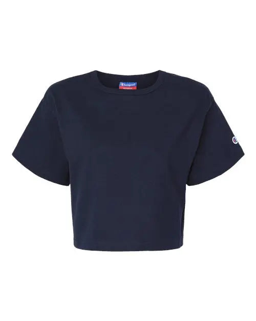 Champion Women's Heritage Jersey Crop T-Shirt - T453W Shirtprintingcenter