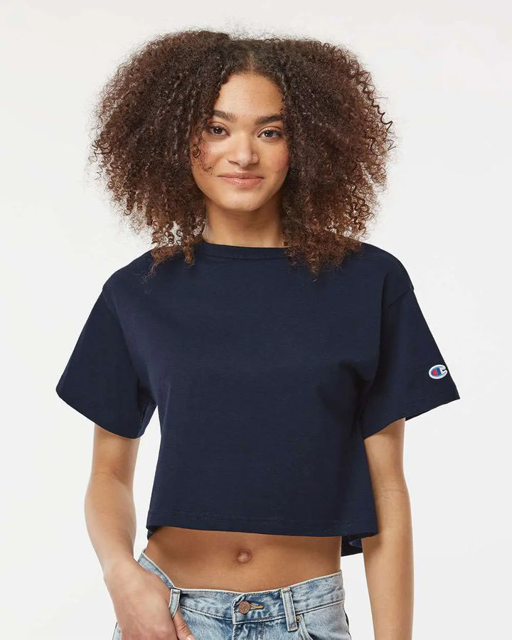 Champion Women's Heritage Jersey Crop T-Shirt - T453W