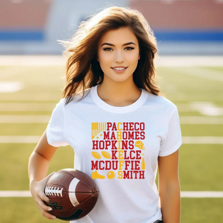 Transferencia de fútbol americano de los Chiefs, impresión de transferencia de fútbol americano de Kansas City