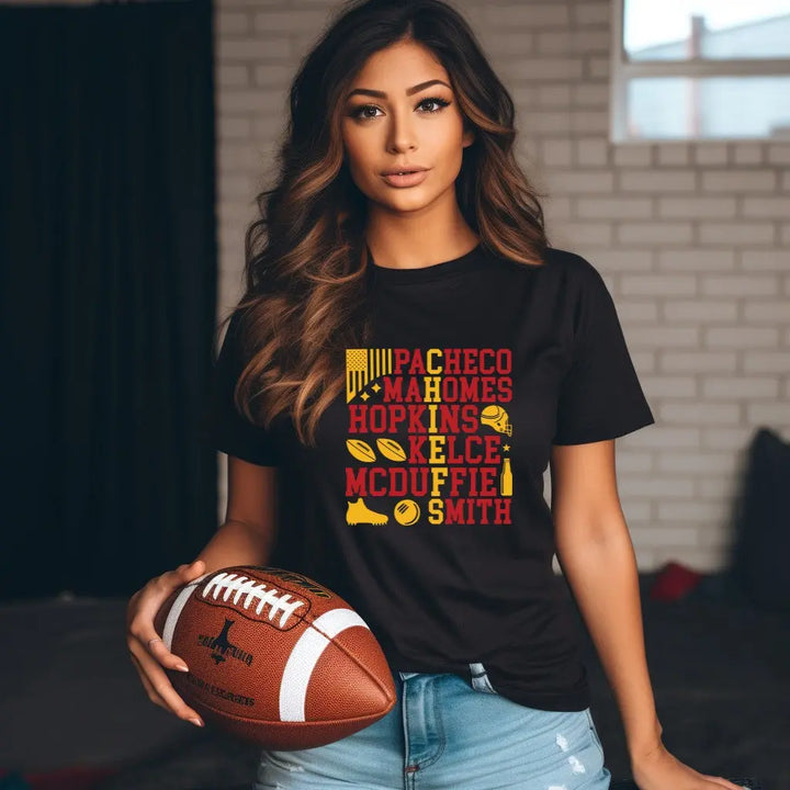 Transferencia de fútbol americano de los Chiefs, impresión de transferencia de fútbol americano de Kansas City