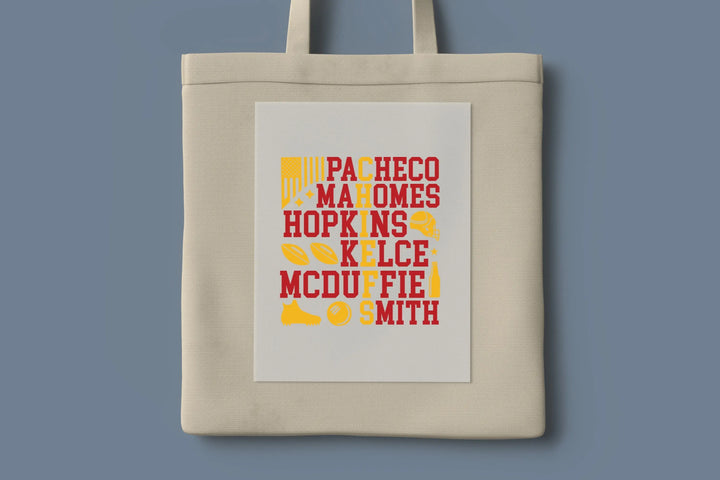 Transferencia de fútbol americano de los Chiefs, impresión de transferencia de fútbol americano de Kansas City