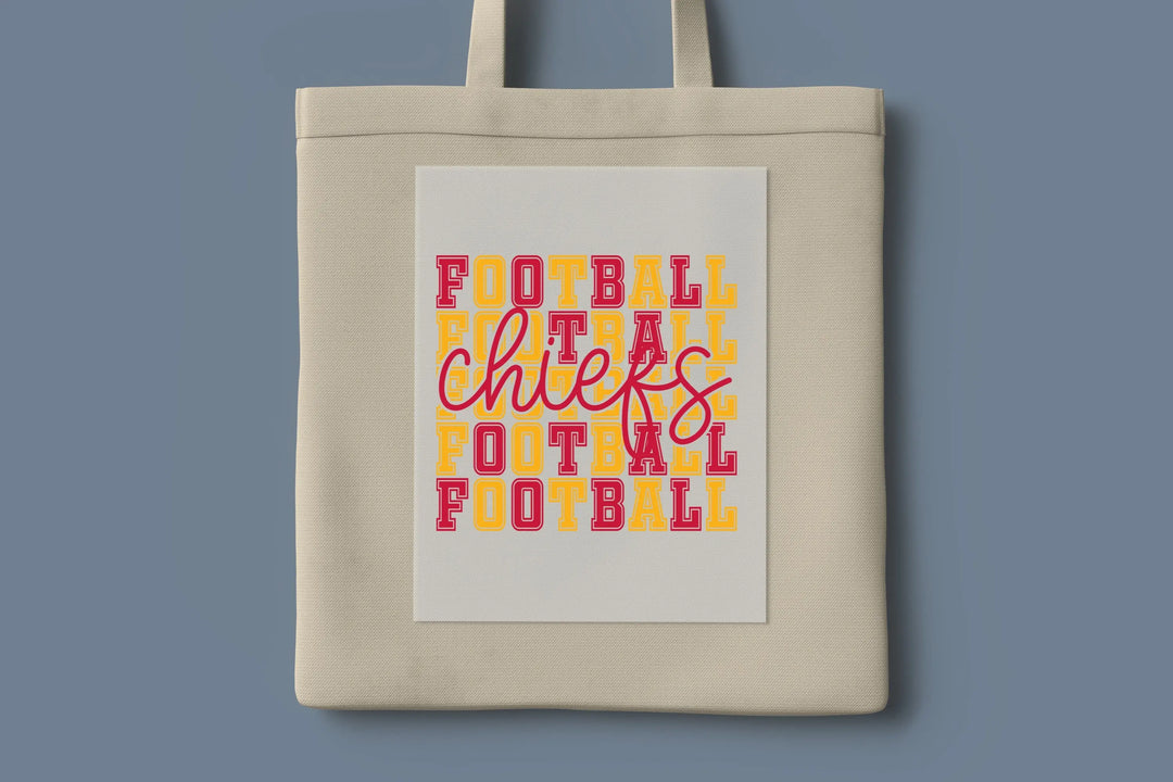 Transferencia de fútbol americano de los Chiefs, Kansas City listo para imprimir, impresión retro de fútbol americano de Kansas City