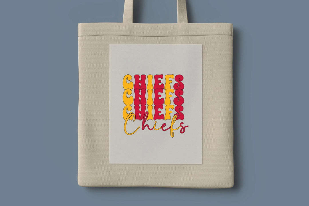 Transferencia DTF de fútbol de los Chiefs, impresión DTF de fútbol retro de Kansas City