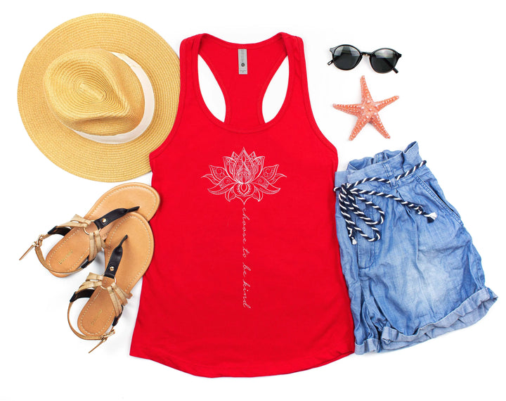 Choose to Be Kind Mandala Tank - Cute Spring Graphic for Women Shirtprintingcenter
