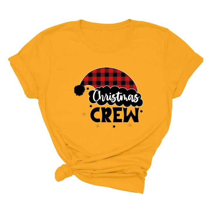 Christmas Crew Toddler Shirts | Cousin Crew with Plaid Santa Hat Toddler Tee Shirtprintingcenter