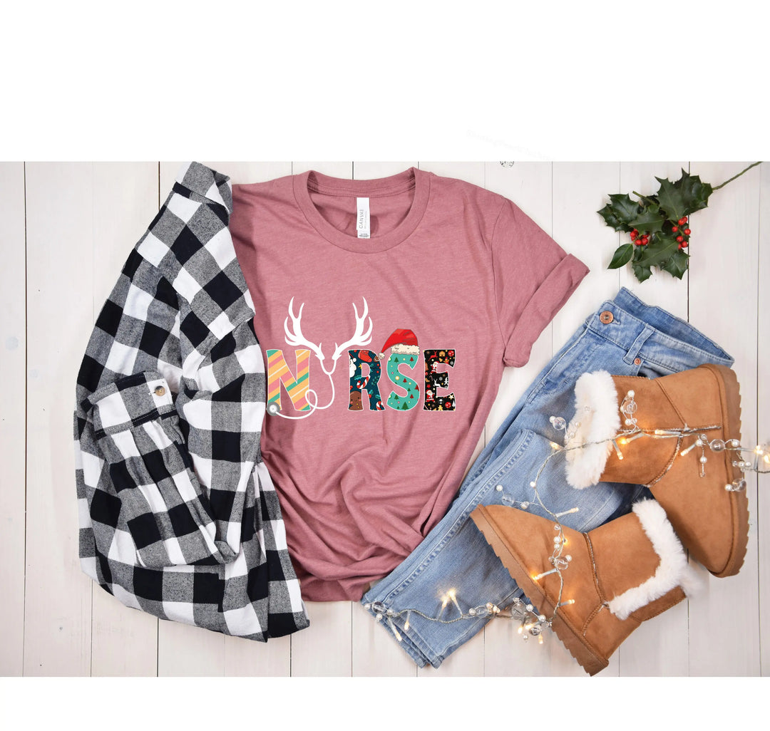 Christmas Nurse Shirt | Funny Nurse Life & Nurse Squad Tee Shirtprintingcenter