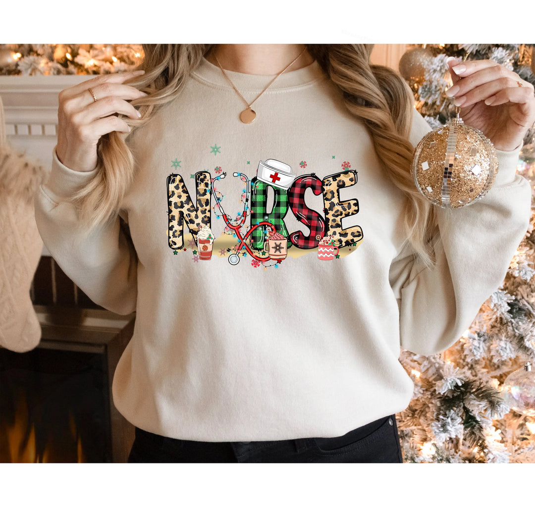 Christmas Nursing Sweatshirt - 2025 Nurse Shirt & Holiday Gift Shirtprintingcenter