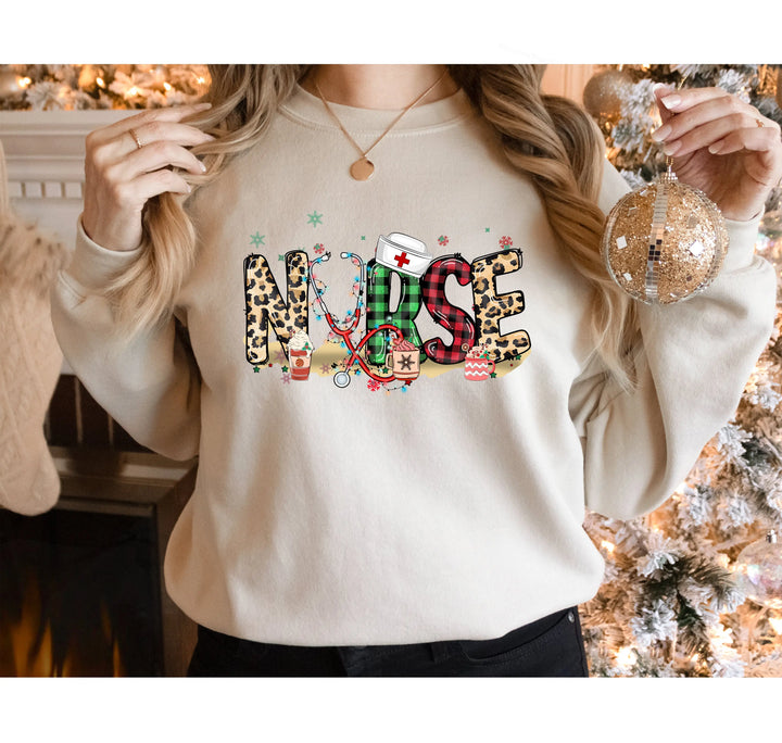 Christmas Nursing Sweatshirt - 2025 Nurse Shirt & Holiday Gift Shirtprintingcenter