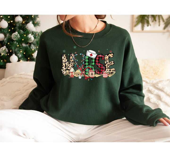 Christmas Nursing Sweatshirt - 2025 Nurse Shirt & Holiday Gift Shirtprintingcenter