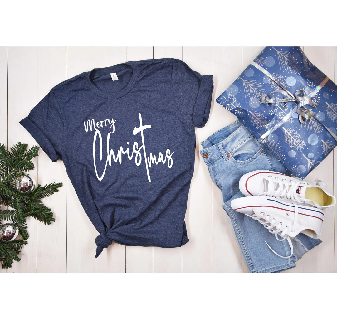 Christmas T-shirt | Christ Mas Christian Christmas Shirt Shirtprintingcenter