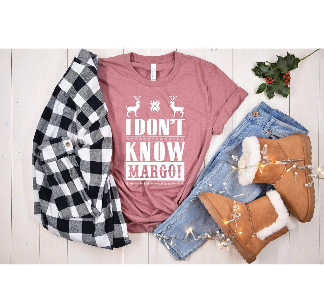 Christmas Vacation Todd and Margo Shirt | Funny Holiday Couple Tee Shirtprintingcenter